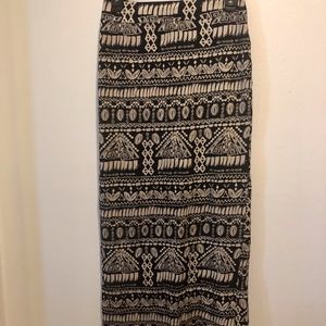 Element Fitted Maxi Skirt